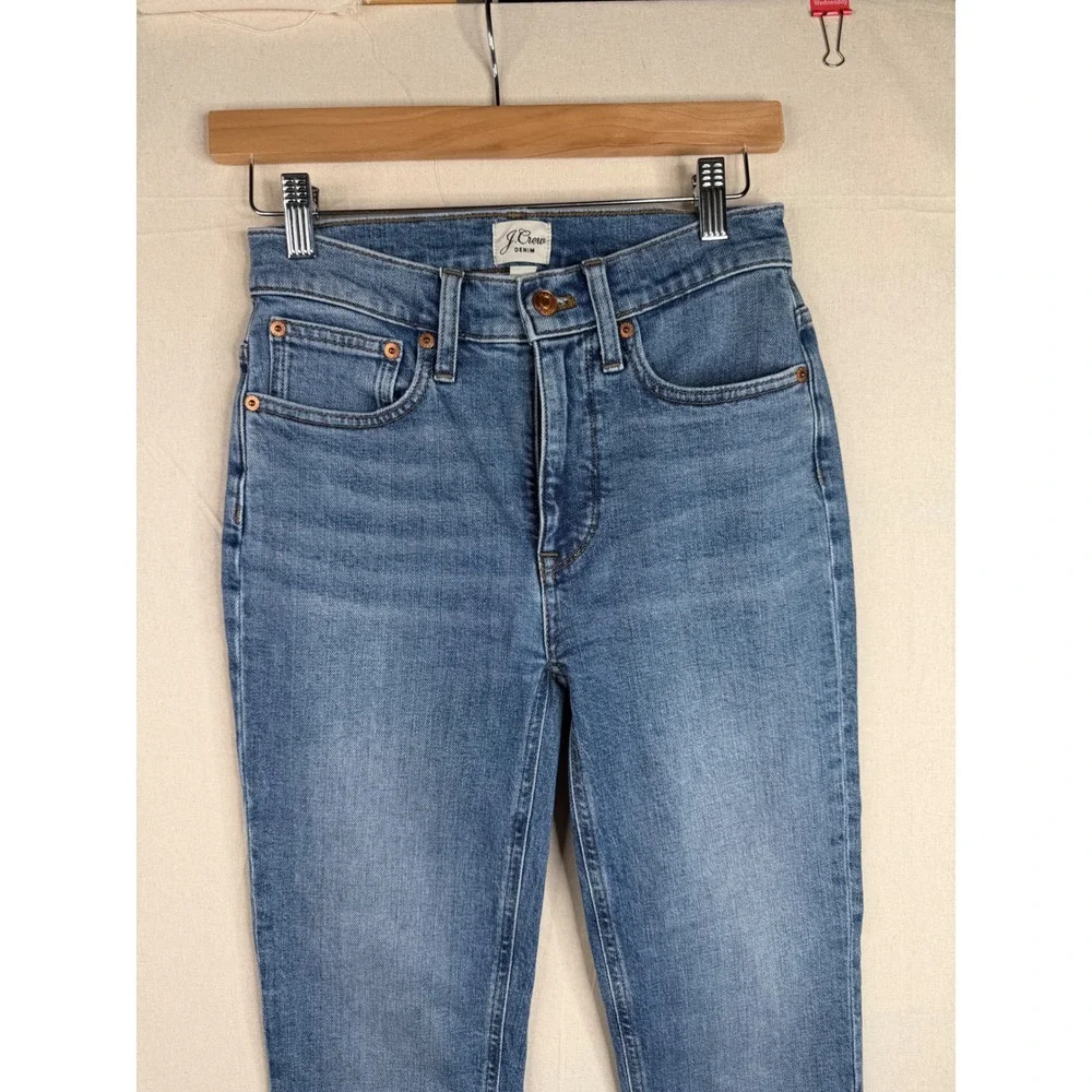 J. Crew Billie Demi Boot Crop‎ Jeans size 25 Blue